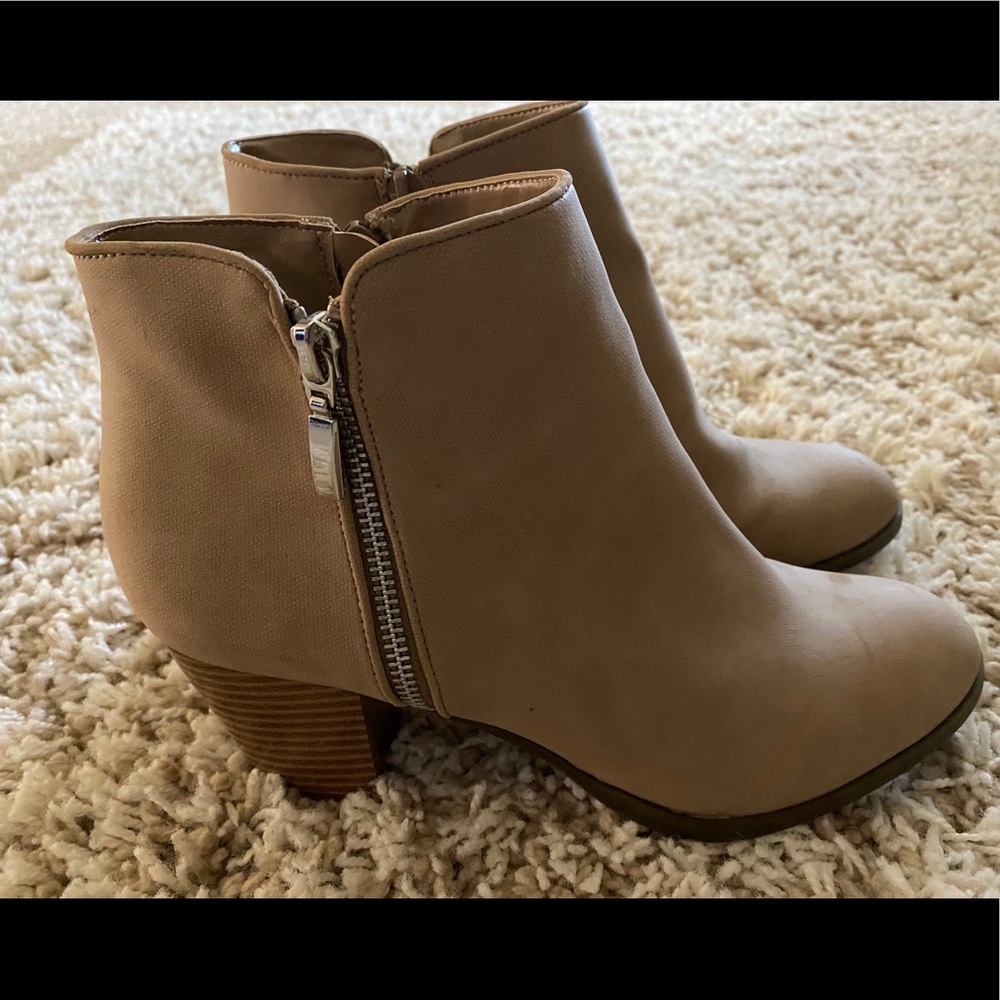 Camel Booties Size 9